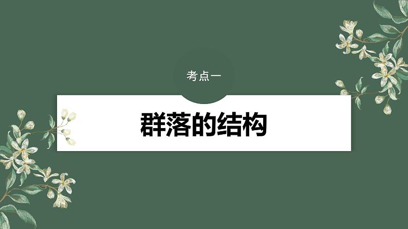 2024年高考生物一轮复习(新人教版) 第9单元 第3课时 群落的结构 练习课件04