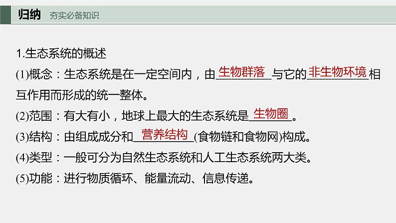 2024年高考生物一轮复习(新人教版) 第9单元 第5课时 生态系统的结构第5页