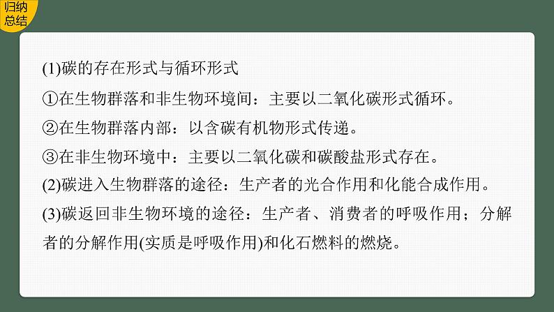 2024年高考生物一轮复习(新人教版) 第9单元 第7课时 生态系统的物质循环、信息传递 练习课件07