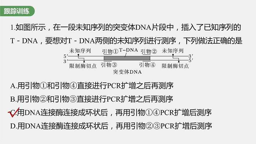2024年高考生物一輪復(fù)習(xí)(新人教版) 第10單元 解惑練4 PCR技術(shù)拓展應(yīng)用第6頁(yè)