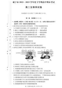 湖北省咸宁市2022-2023高二下学期期末生物试卷+答案