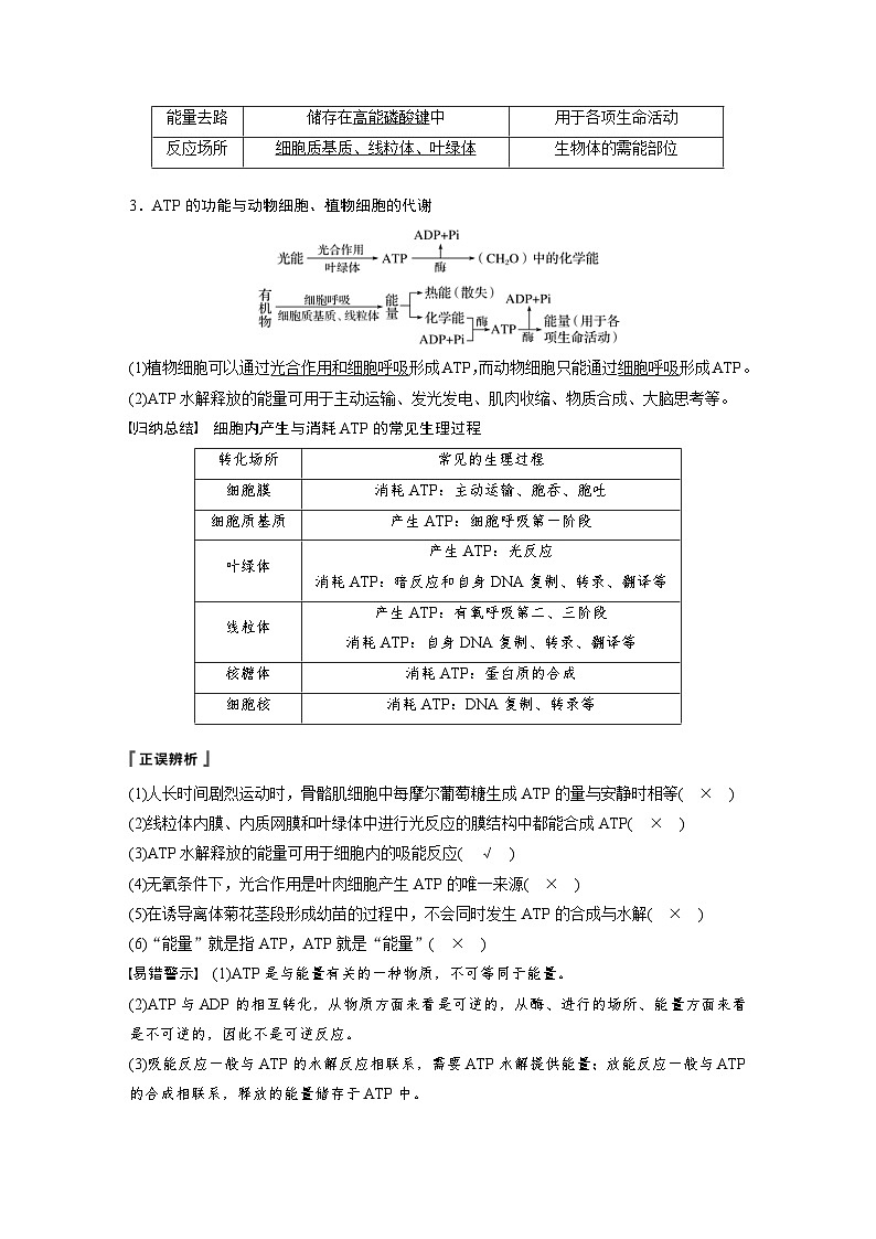 高考生物一轮复习讲练 第3单元 第7讲 ATP和酶 (含解析)第2页