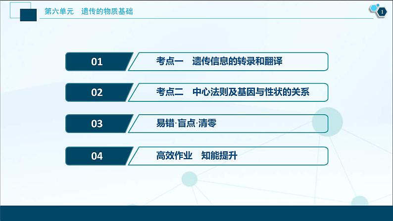 高考生物一轮复习课件第6单元 第19讲 基因的表达 (含解析)02