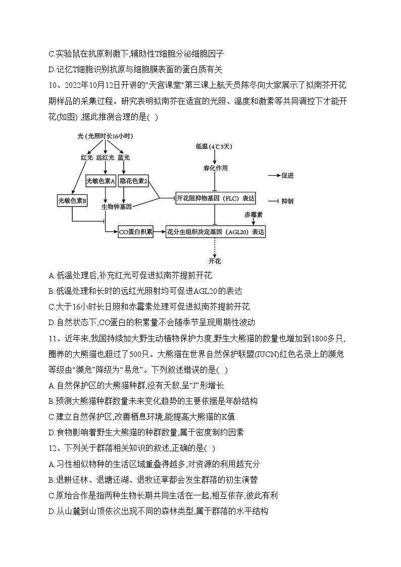贵州省六盘水市2022-2023学年高二下学期期末教学质量监测生物试卷(含答案)第3页