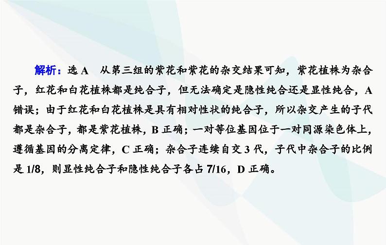 2024届人教版高考生物一轮复习素养提升课02突破分离定律特例课件(单选版)第5页
