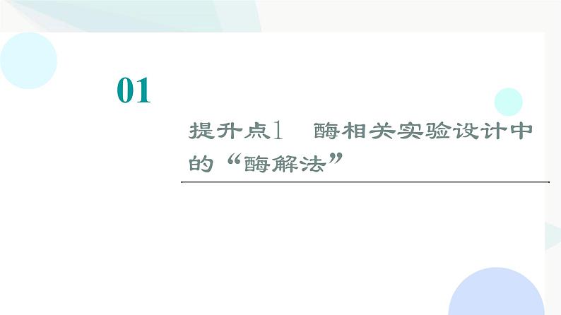 2024届人教版高考生物一轮复习素养加强课1对酶相关实验的基本思想和方法的迁移应用课件第2页