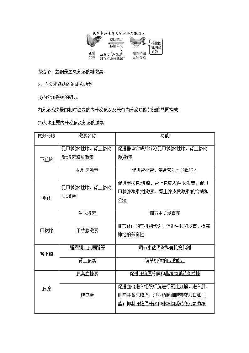 2024届人教版高中生物一轮复习体液调节学案(不定项)第3页