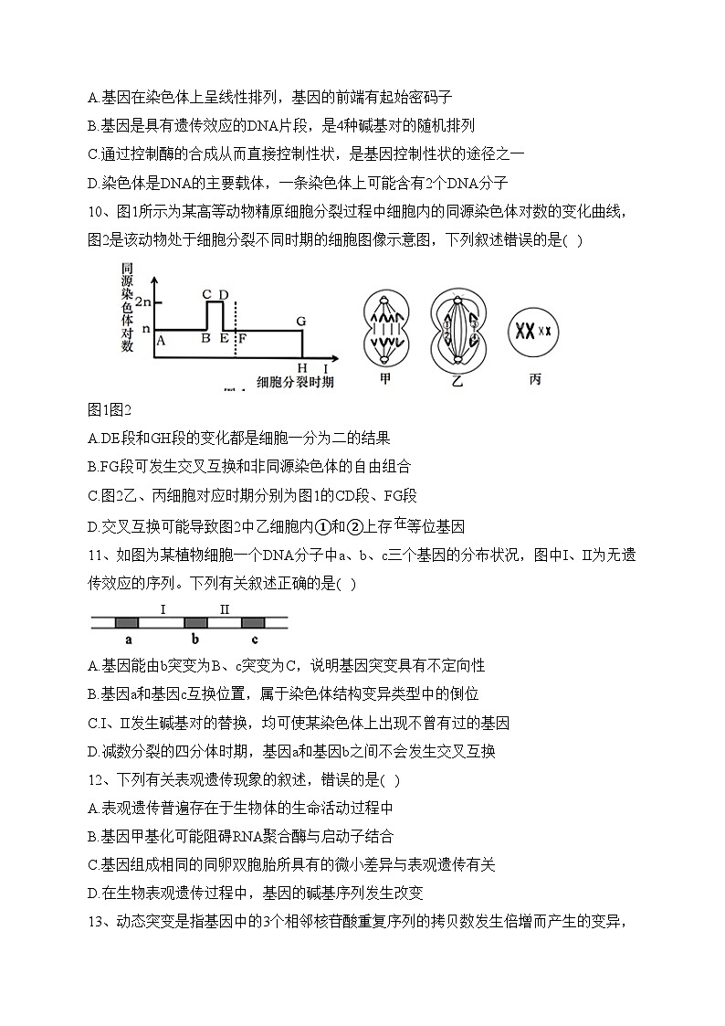 临朐县实验中学2021-2022学年高一下学期6月学情考试生物试卷(含答案)第3页