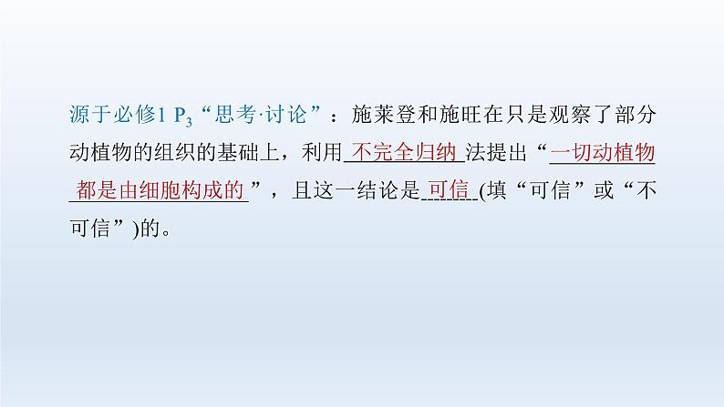 人教版2024届高考生物一轮复习走近细胞课件教学课件08