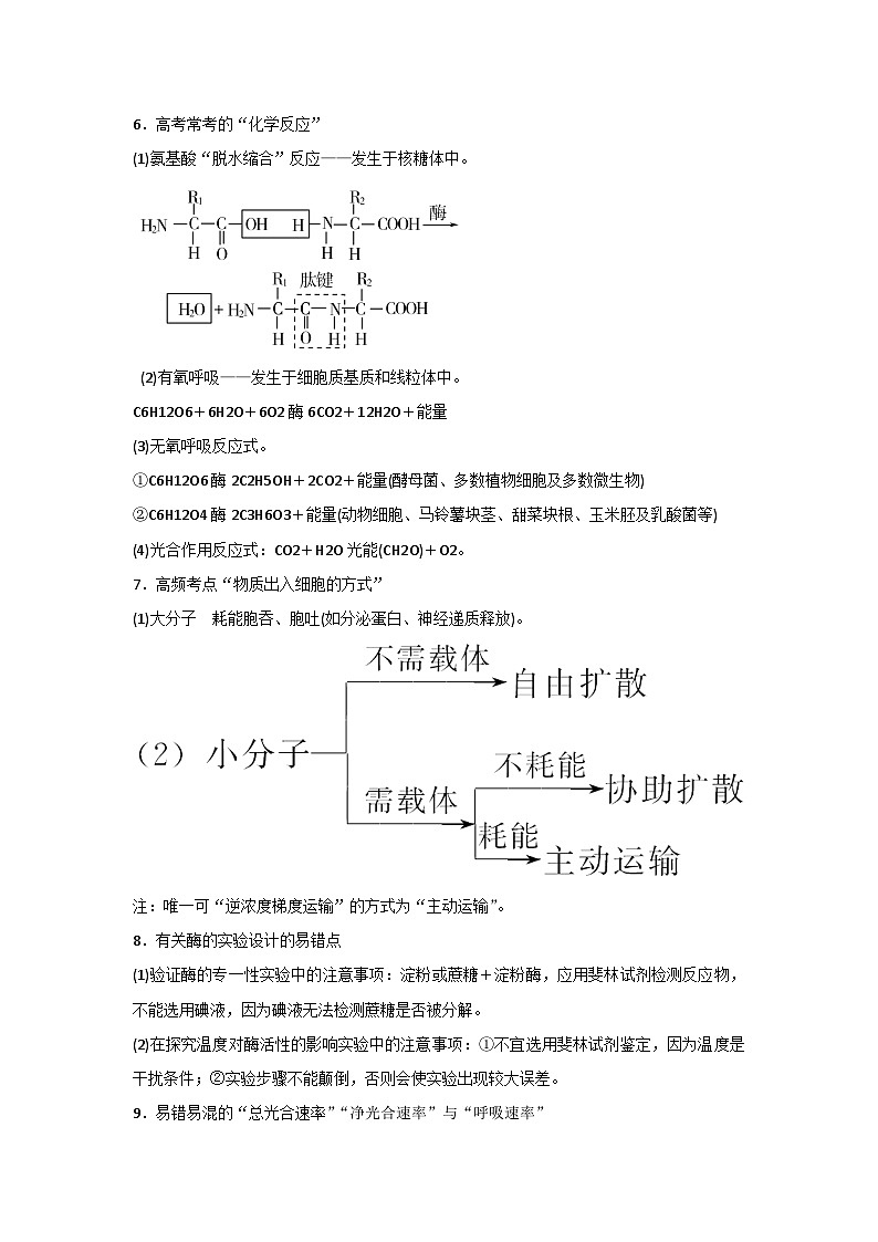高中生物考试易错知识点明晰第2页