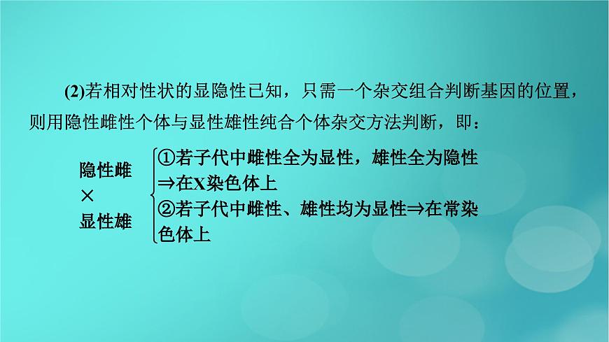 新高考適用2024版高考生物一輪總復(fù)習(xí)必修2遺傳與進(jìn)化第5單元孟德爾定律和伴性遺傳微專題基因位置的判斷課件第4頁