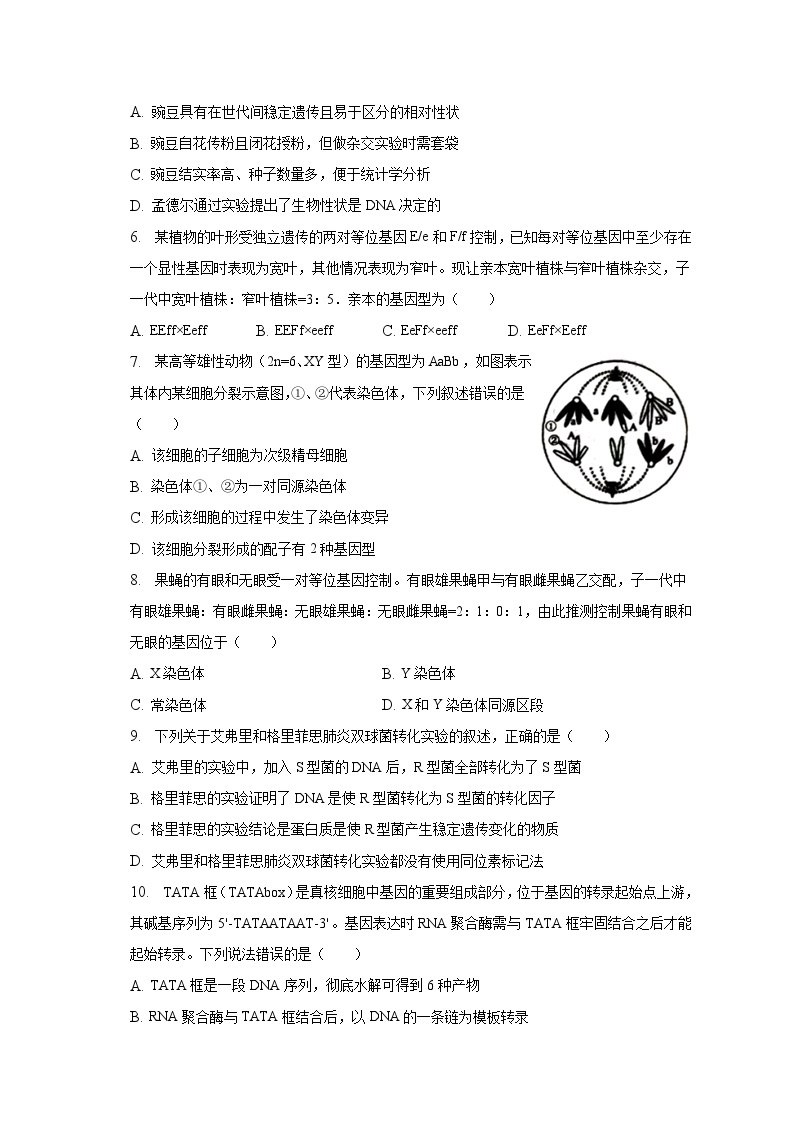 2022-2023学年山西省朔州市怀仁重点中学高一（下）期末生物试卷（含解析）02