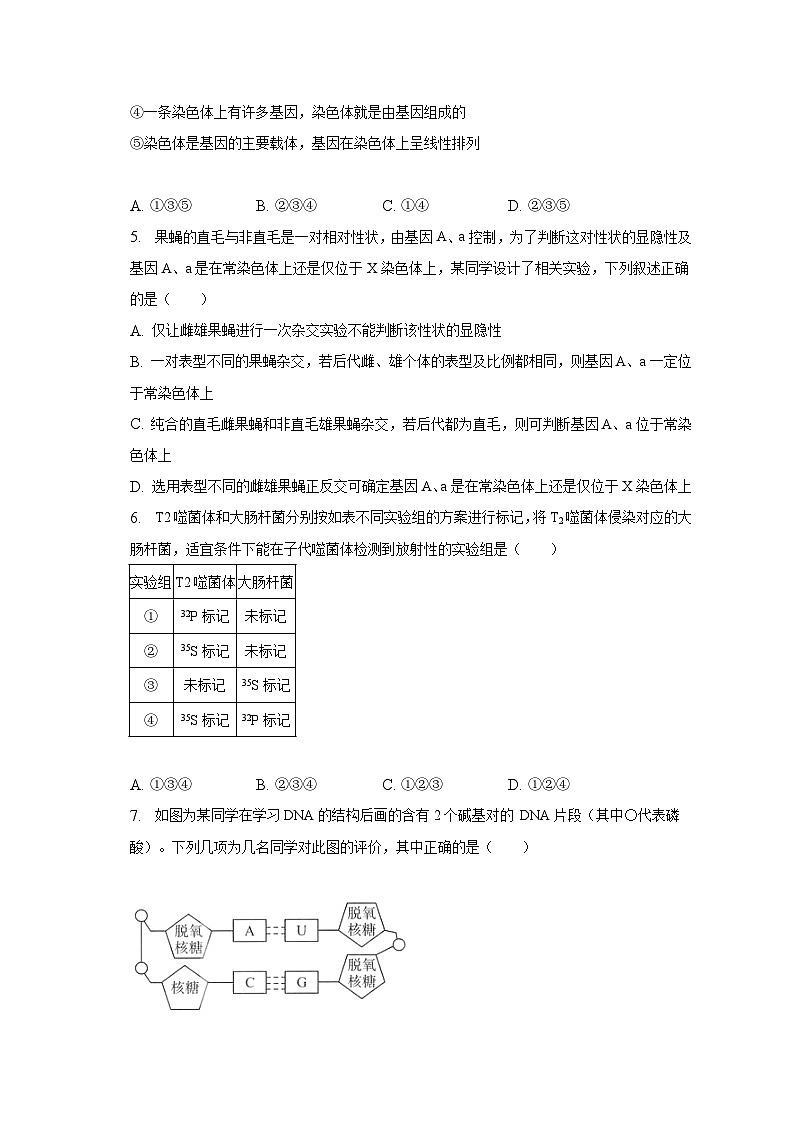 2022-2023学年湖南省益阳市桃江县高一(下)期末生物试卷(含解析)02