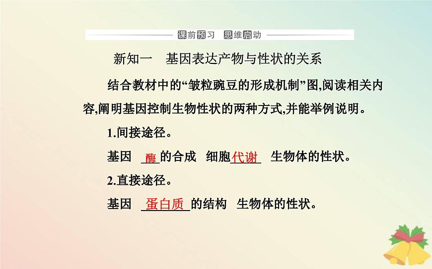 新教材2023高中生物第4章基因的表達(dá)第2節(jié)基因表達(dá)與性狀的關(guān)系課件新人教版必修2第3頁(yè)