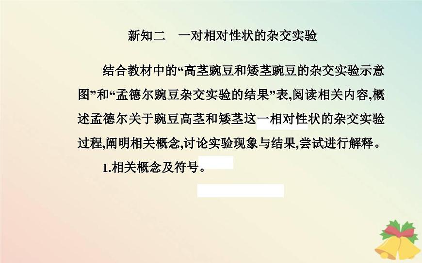 新教材2023高中生物第1章遺傳因子的發(fā)現(xiàn)第1節(jié)孟德?tīng)柕耐愣闺s交實(shí)驗(yàn)一課件新人教版必修2第6頁(yè)