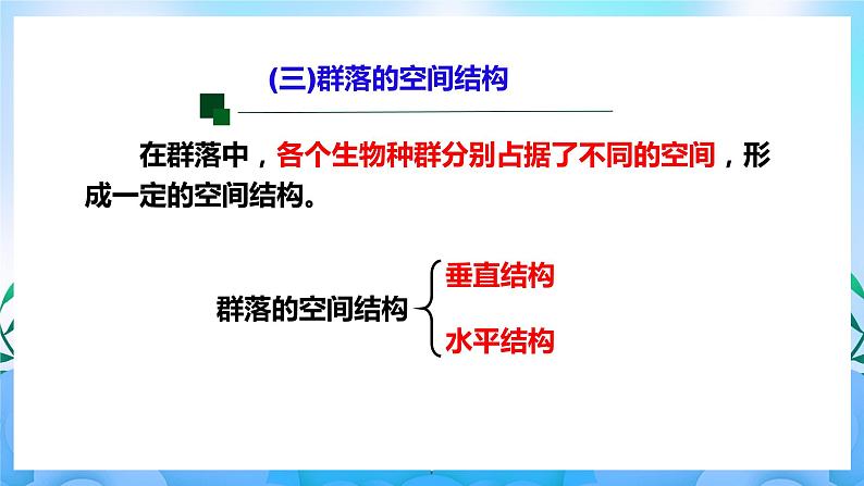 2.1群落的结构 课件 人教版生物选择性必修2(第2课时) 课件 人教版生物选择性必修202