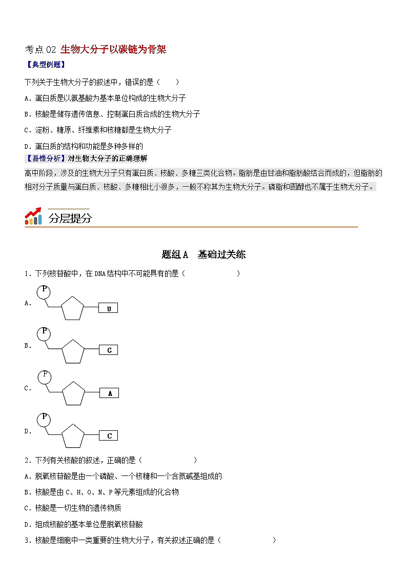 人教版高中 生物(必修一) 同步精品讲义2.5 核酸是遗传信息的携带者(2份打包,原卷版+教师版)03