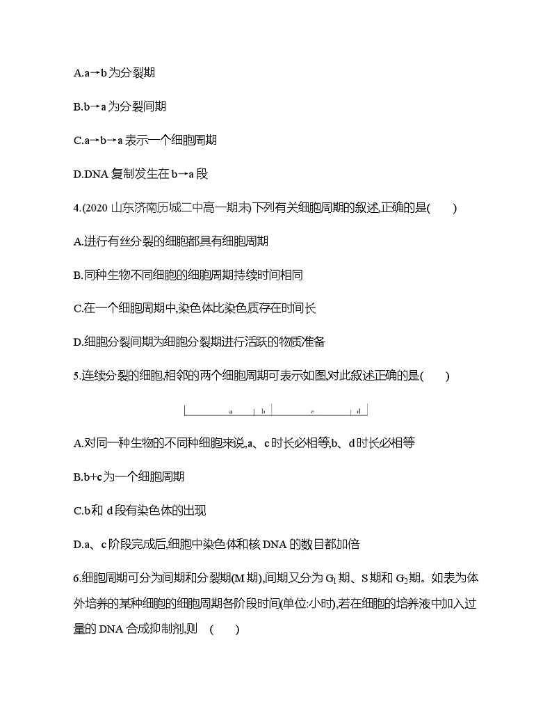 高中生物人教版(2019)必修1第六章6.1《细胞的增殖》课件+同步练习02