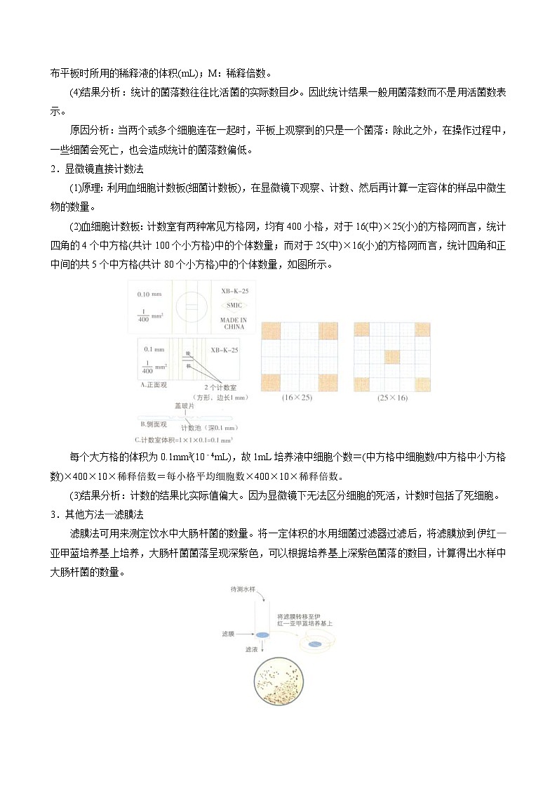 人教版(选择性必修三)高中生物同步精品讲义1.2 微生物的培养技术及应用(二)(2份打包,原卷版+教师版)03