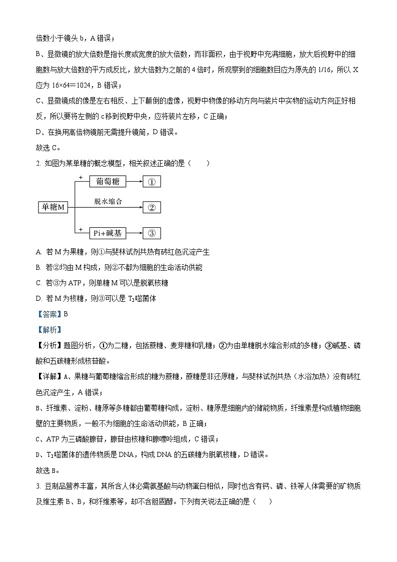 福建省厦门市双十中学2022-2023学年高二下学期期中生物试题(解析版)02