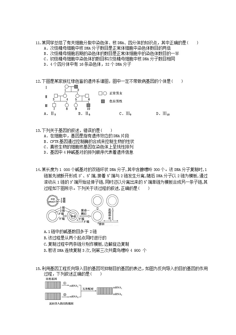 高考生物考前冲刺刷题练习 四(含答案解析)第3页
