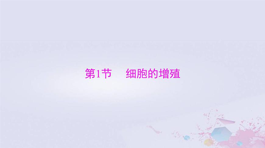 2024屆高考生物一輪總復(fù)習(xí)必修1第6章細(xì)胞的生命歷程第1節(jié)細(xì)胞的增殖課件第3頁