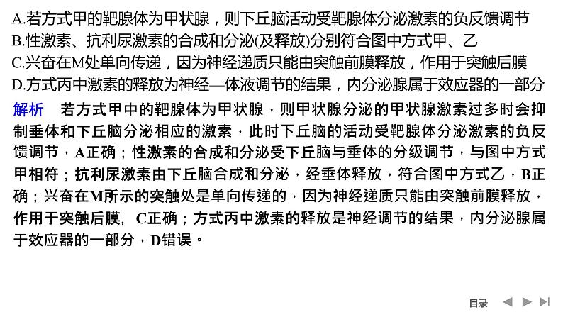 2024年高考生物大一轮选择性必修1复习课件:微专题8 动物生命活动调节模型及相关实验第7页