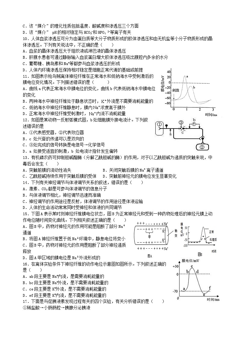 2022成都石室中学高二上学期生物周练06含答案第2页