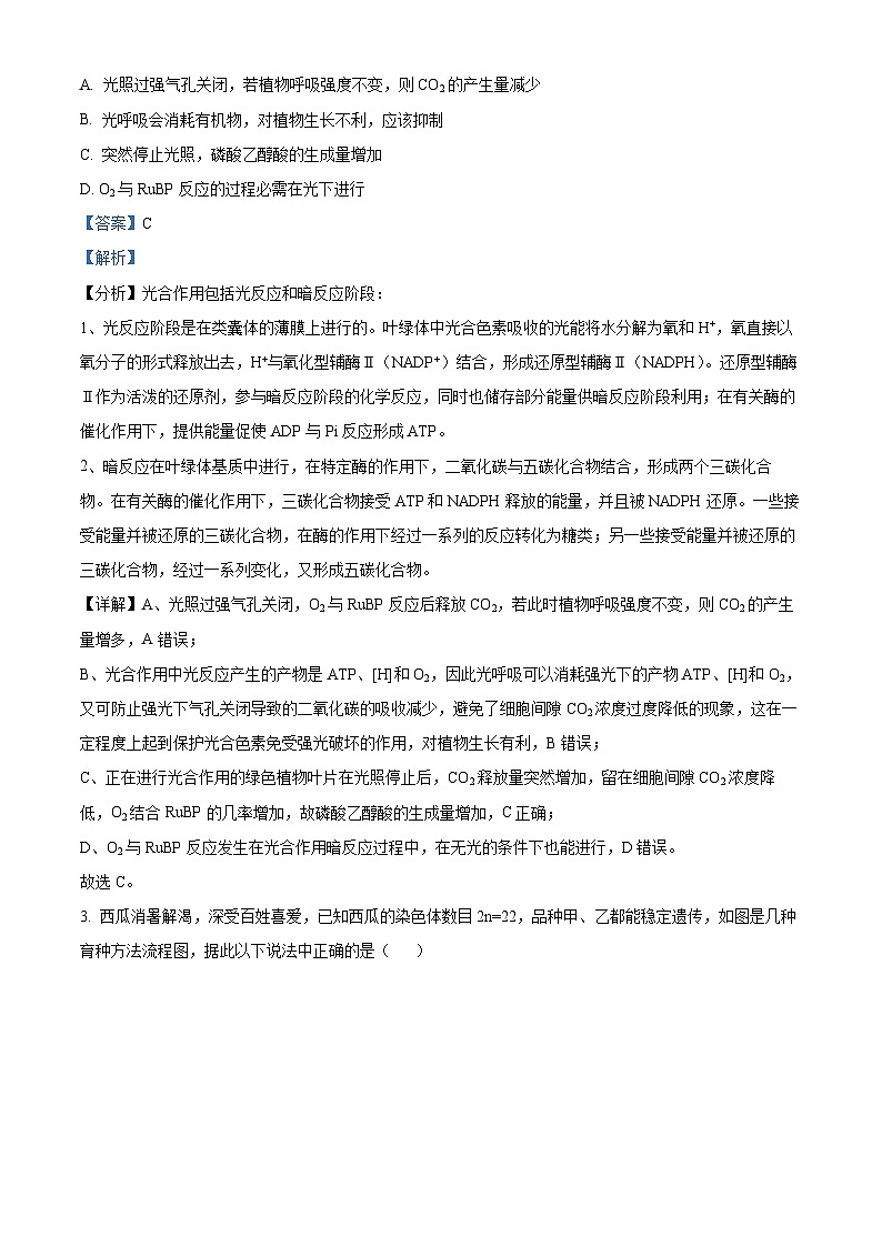 四川省绵阳市南山中学实验学校2022-2023学年高三生物上学期12月月考试题(Word版附解析)第2页