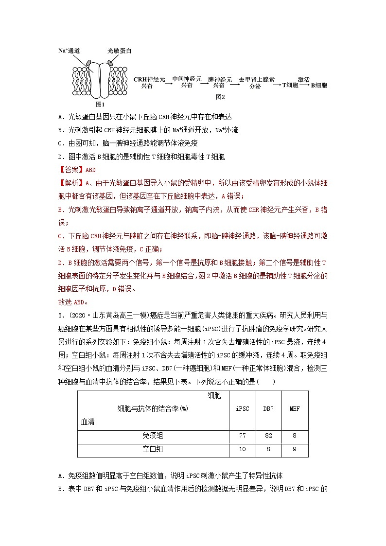 专题26 免疫调节(精练)-备战2024年高考生物一轮复习串讲精练(新高考专用)(解析版)第3页