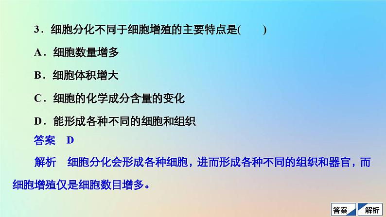 2023新教材高中生物第6章细胞的生命历程第2节细胞的分化作业课件新人教版必修1第5页