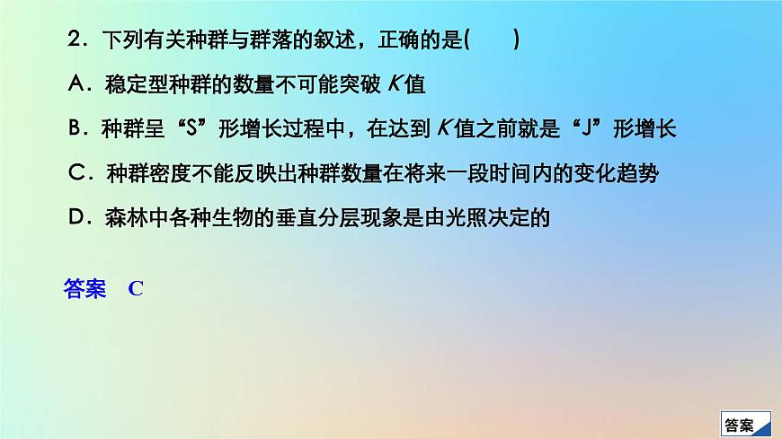 2023新教材高中生物期末檢測作業(yè)課件新人教版選擇性必修2第4頁
