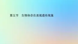 2023新教材高中生物第三章遗传的分子基础第五节生物体存在表观遗传现象课件浙科版必修2