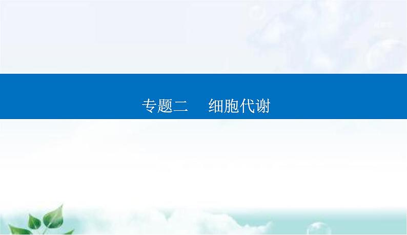 2023届高考生物二轮复习第3讲酶和ATP课件第1页