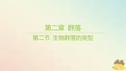 江苏专版2023_2024学年新教材高中生物第二章群落第二节生物群落的类型课件苏教版选择性必修2