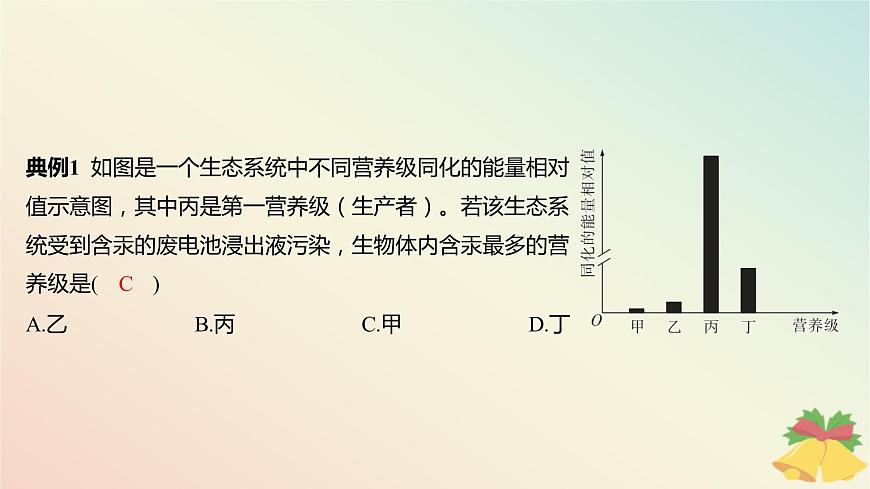 江蘇專版2023_2024學年新教材高中生物第三章生態(tài)系統(tǒng)微專題一食物鏈網(wǎng)的構(gòu)建方法及生態(tài)系統(tǒng)中能量流動的相關(guān)計算課件蘇教版選擇性必修2第5頁