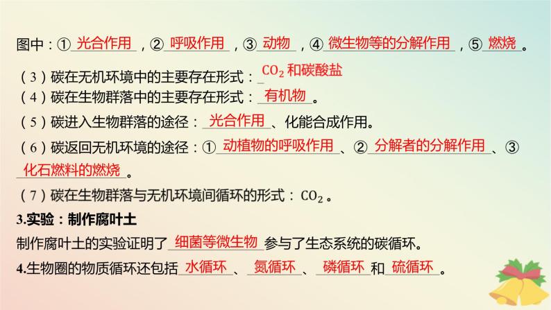 江苏专版2023_2024学年新教材高中生物第三章生态系统第三节生态系统的物质循环课件苏教版选择性必修207