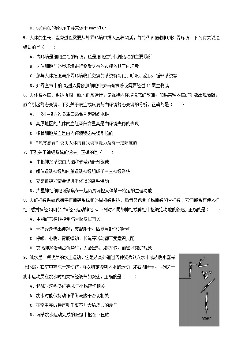 山东省青岛第十九中学2022-2023学年高二上学期10月阶段检测生物试题第2页