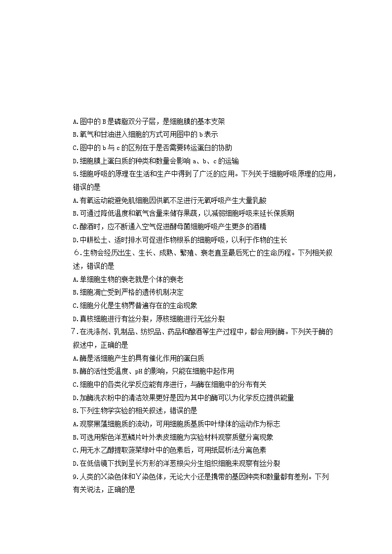 贵州省六盘水市盘州市第七中学2023-2024学年高二上学期入学考试生物试卷第2页