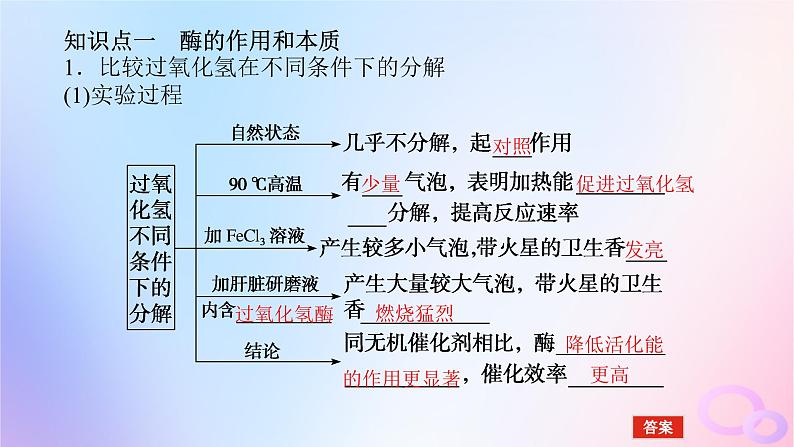 2024版新教材高考生物全程一轮总复习第三单元细胞的能量供应和利用课堂互动探究案1酶与ATP课件第5页