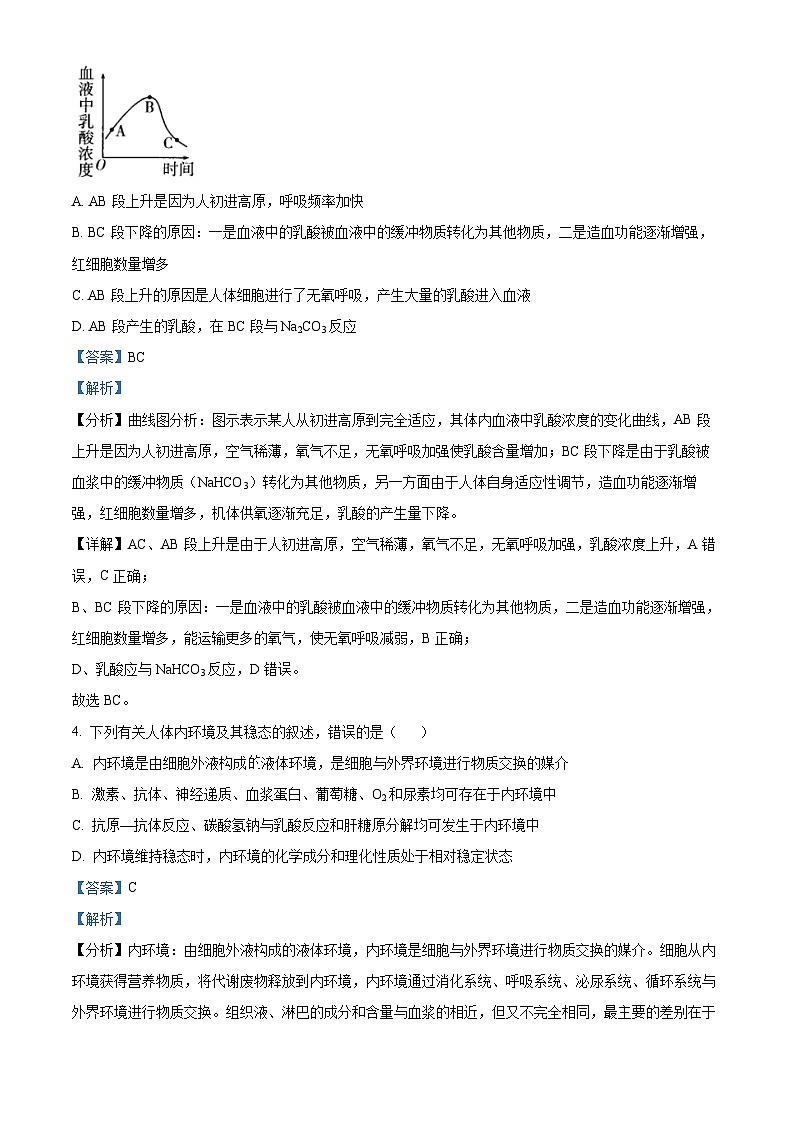 安徽省滁州市定远县民族中学2022-2023学年高二生物上学期10月月考试题(Word版附解析)第3页