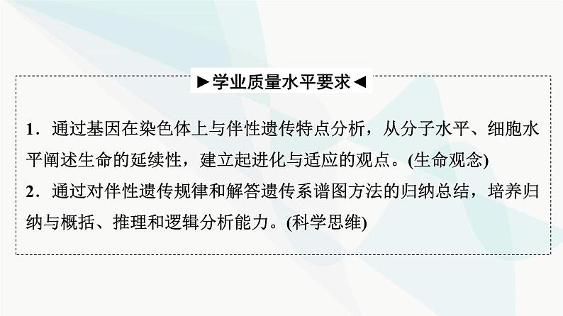 2024届高考生物一轮复习第5单元第16课基因在染色体上及伴性遗传和人类遗传病课件02