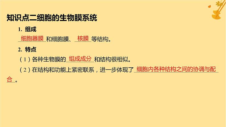 江苏专版2023_2024学年新教材高中生物第3章细胞的基本结构第2节细胞器之间的分工合作第2课时细胞器之间的协调配合和细胞的生物膜系统课件新人教版必修1第7页