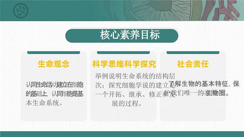 【核心素养目标】1.1《细胞是生命活动的基本单位》课件+课堂检测03