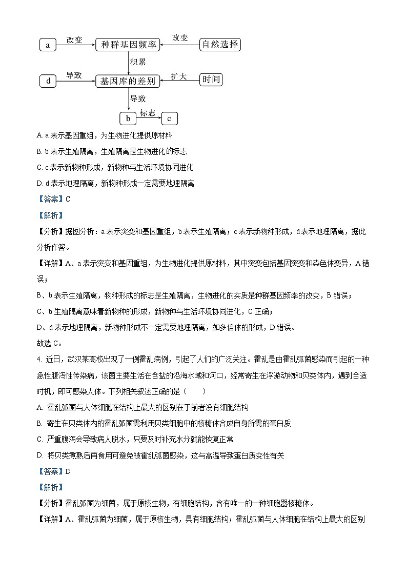 四川省眉山市仁寿县一中北校区2023-2024学年高三生物上学期9月月考试题(Word版附解析)第3页