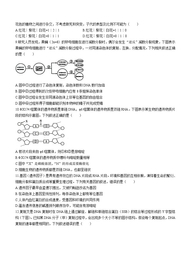 江西省稳派联考2023-2024学年高三10月统一调研测试生物试题第3页