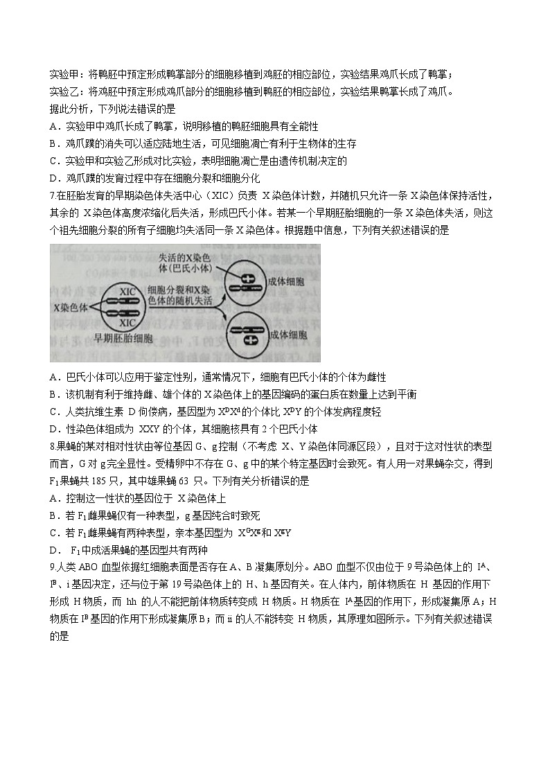 辽宁省名校联盟2023-2024学年高三10月月考生物试题第3页