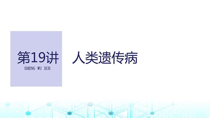2024届苏教版高中生物一轮复习人类遗传病课件第1页