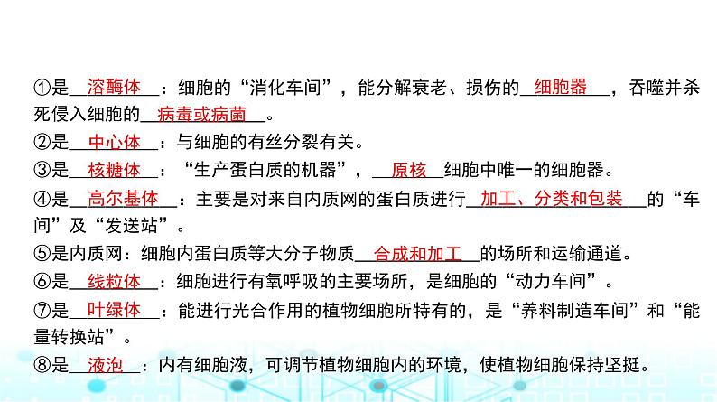人教版高中生物必修一细胞器与生物膜系统课件第5页