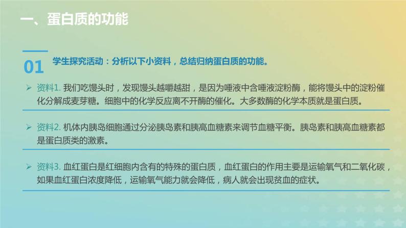 新教材2023年秋高中生物2.4蛋白质是生命活动的主要承担者课件新人教版必修103